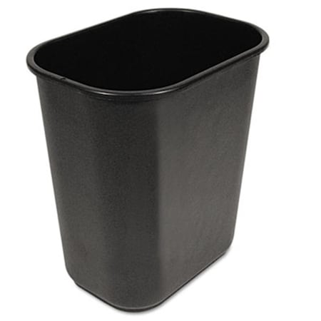 Unisan Soft-Sided Wastebasket 28 Qt Black 28QTWBBLA